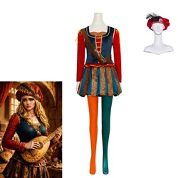 Game Priscilla Cosplay Costume Women Battle Suit with Hat Halloween Carnival Outfit