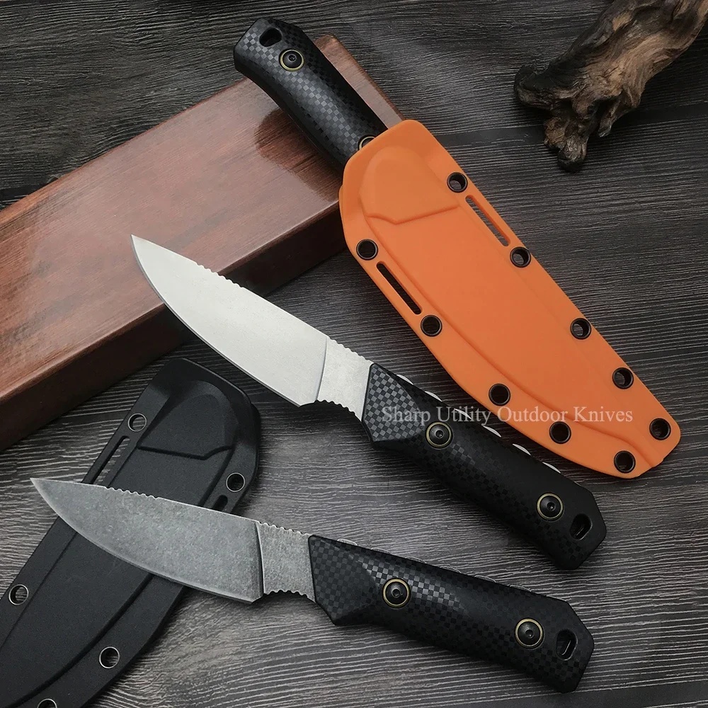 

3 COLORS BM 15600 Outdoor Hunting Fixed Blade Knives Tactical Self Defense D2 High Hardness Knives Multifunctional EDC Tools