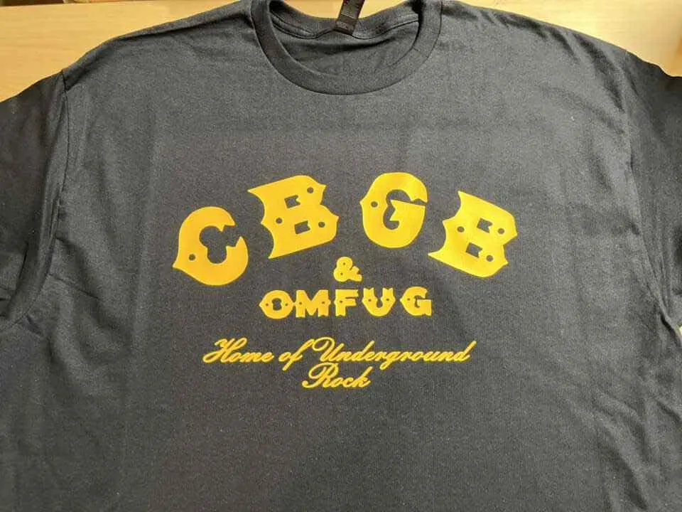 CBGB Underground футболка в стиле панк-рок желтый клуб