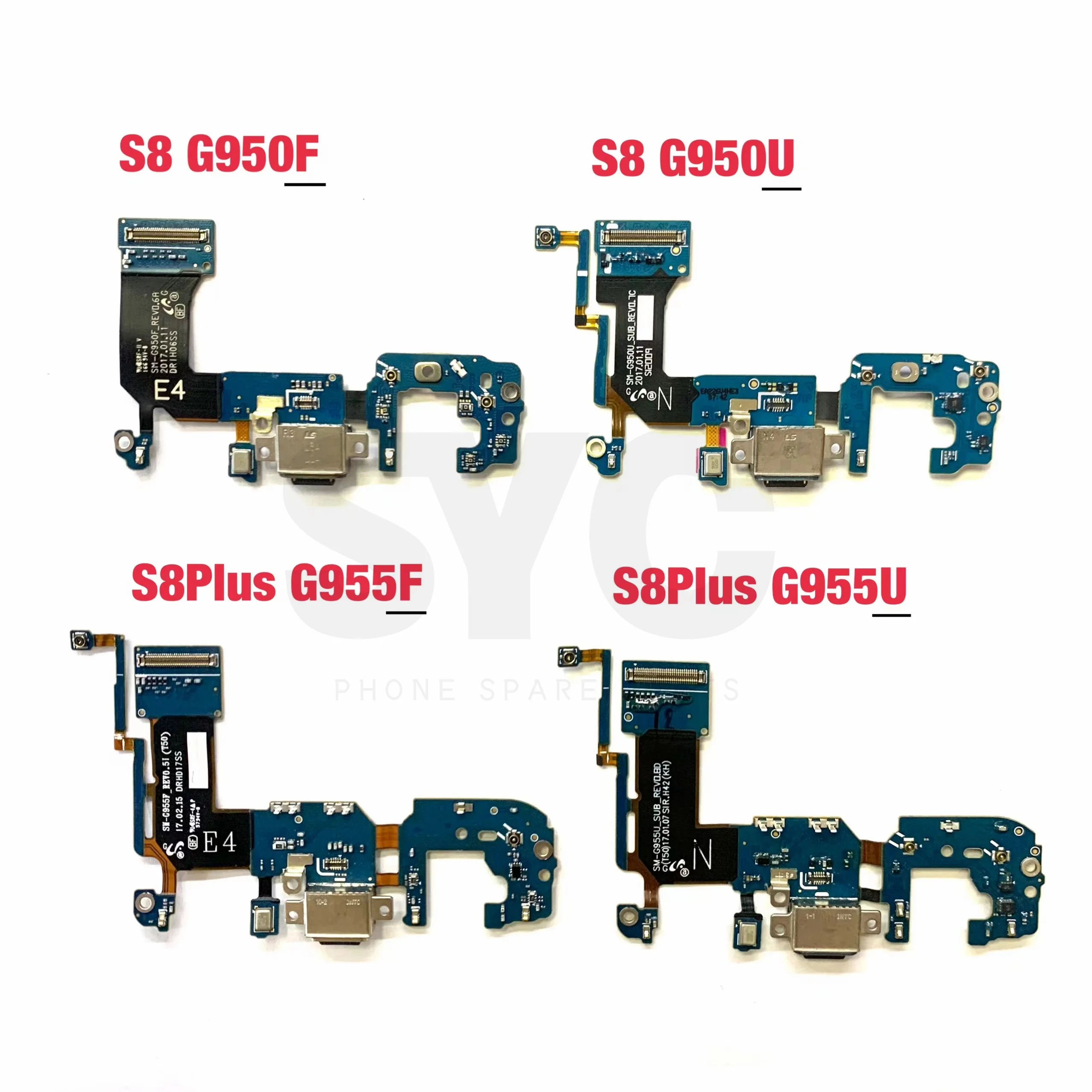 

USB Charging Port Connector Flex For Samsung S8 S9 Plus G950F U G955F G955U G960F G960U G965F G965U Charging Board Flex