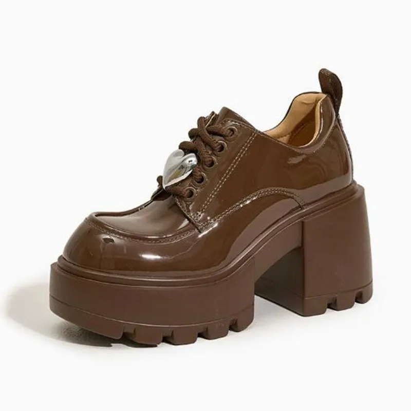 

New Female Shoes Lolita Shoes for Women Mary Jane New Lace Up Loafers Girls Students JK Uniform High Heels Platform Shoes Autumn