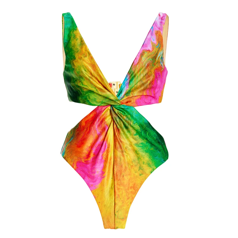 2023 Colorful Push Up Women Bikini Set Floral Printed Ruffle Bikinis Strappy Bandage Swimwear Brazilian Biquini Bathing Suit