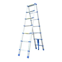 2M High-quality Thicken Aluminium Alloy Single-sided Straight Ladder Portable Household 7-Step Extension Ladder JJS511 Hot Sale