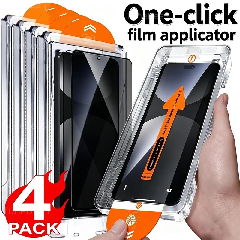 Easy Install Privacy Screen Protector For Samsung A57 A56 5g A18 A16 A37 A27 A17 A55 A54 A73 A36 A07 Dust Free Tempered Glass