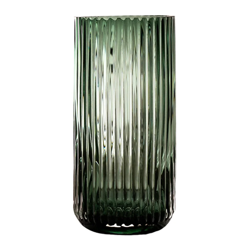 

1Pcs Tall Glass Vase Light Green Large Refined Shape Modern Crafted Surface Smooth Finish Nordic Design Vase for Home Hotel