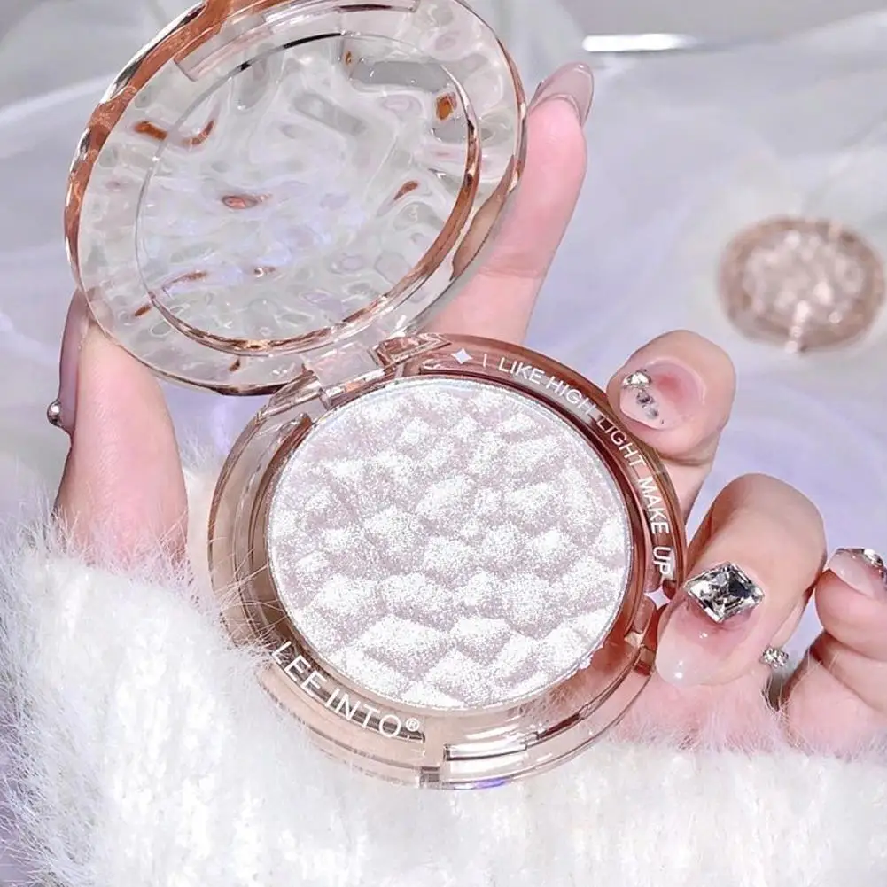 Diamond Sparkling Powder Highlight Mashed Potato Pearlescent White Highlighter Palette Glitter Face Contour Makeup High-gloss