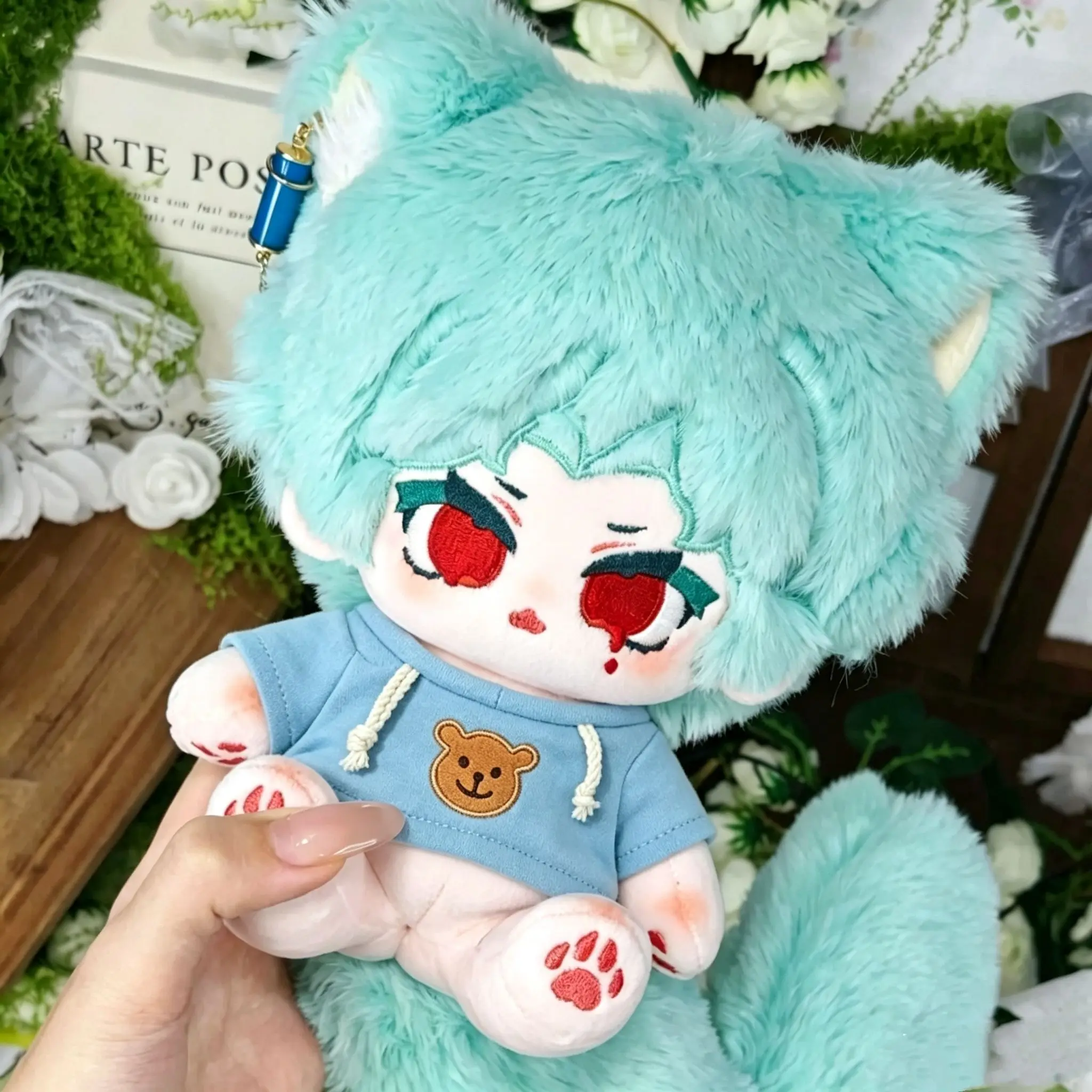 20cm New Genshin Impact Il Dottore The Doctor  Plush Doll Stuffed Cotton Doll Dress Up Doll Cute Birthday Gift view 5