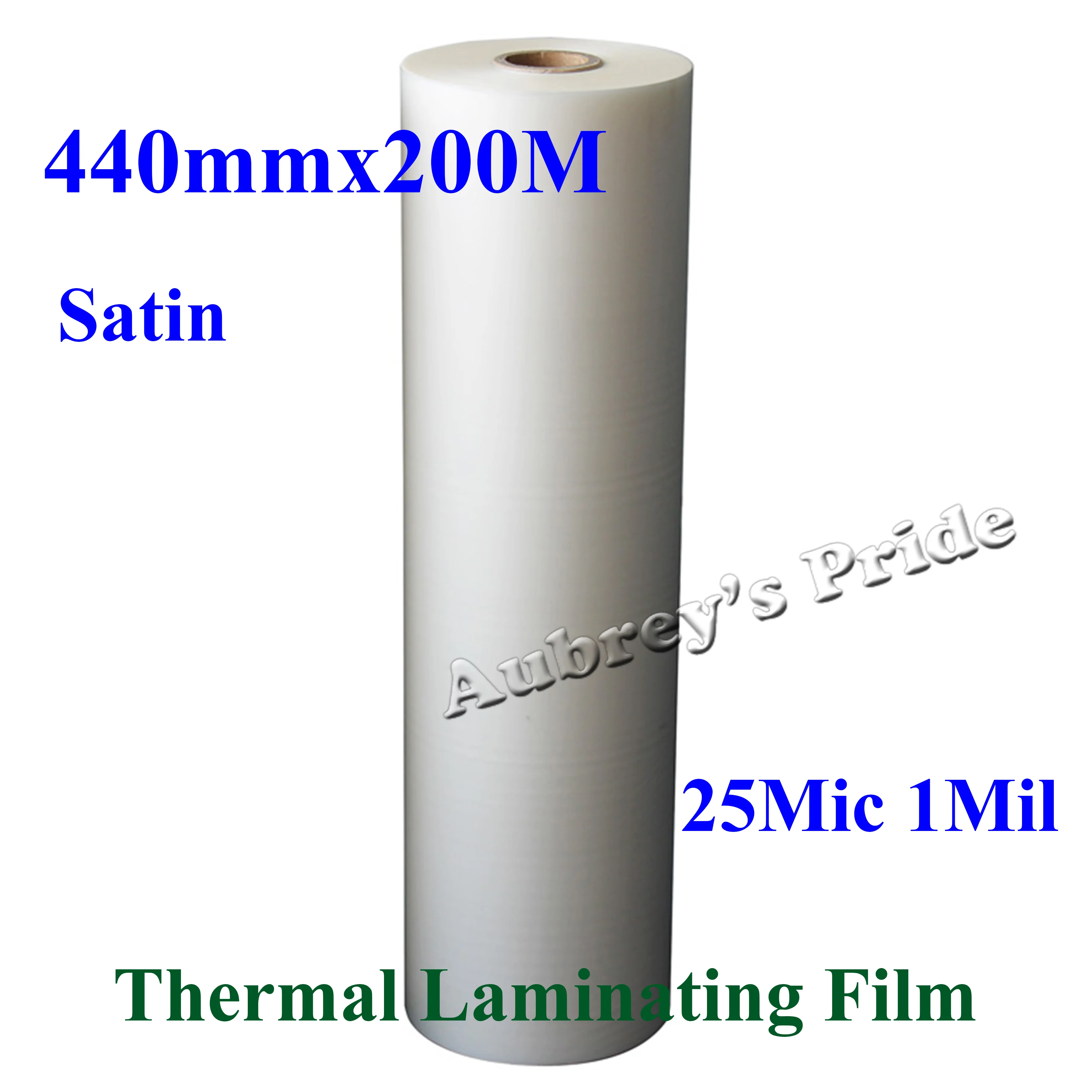 1 PC 25Mic 440mmx200M 1Mil Satin Matt or Glossy Clear 1