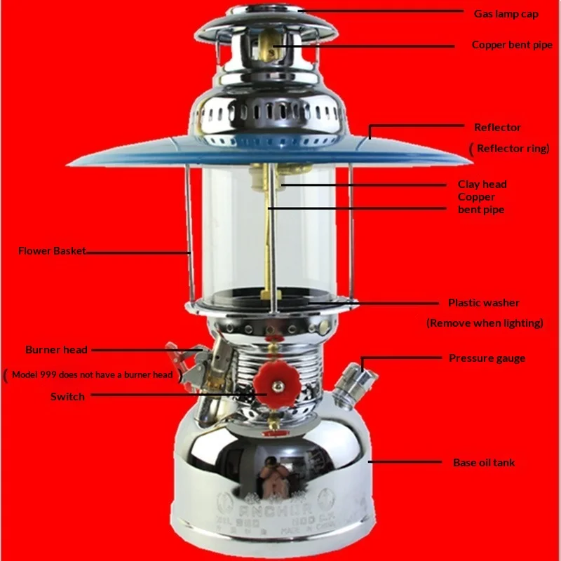 Iron Anchor 950/999 Outdoor Pressure Lantern 6+ Hrs Bright