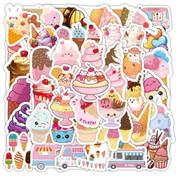 10/30/50PCS Ice Cream Cartoon Stickers Cool Summer Food Decals INS Style Graffiti Sticker Laptop Phone Guitar Bike Scrapbook