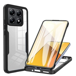 360 Full Body Protection Case for Xiaomi 15 14T 13T 12T 11T Pro Redmi 14C 13C 12C Note 13 12 11 Double Layer Clear Film Cover