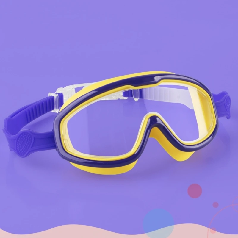 6Colors Children Safety Swimming Goggles Summer Pool Supplies 3D Design 180° Wide View Kid Underwater Eyewear for 8~13 Years Old