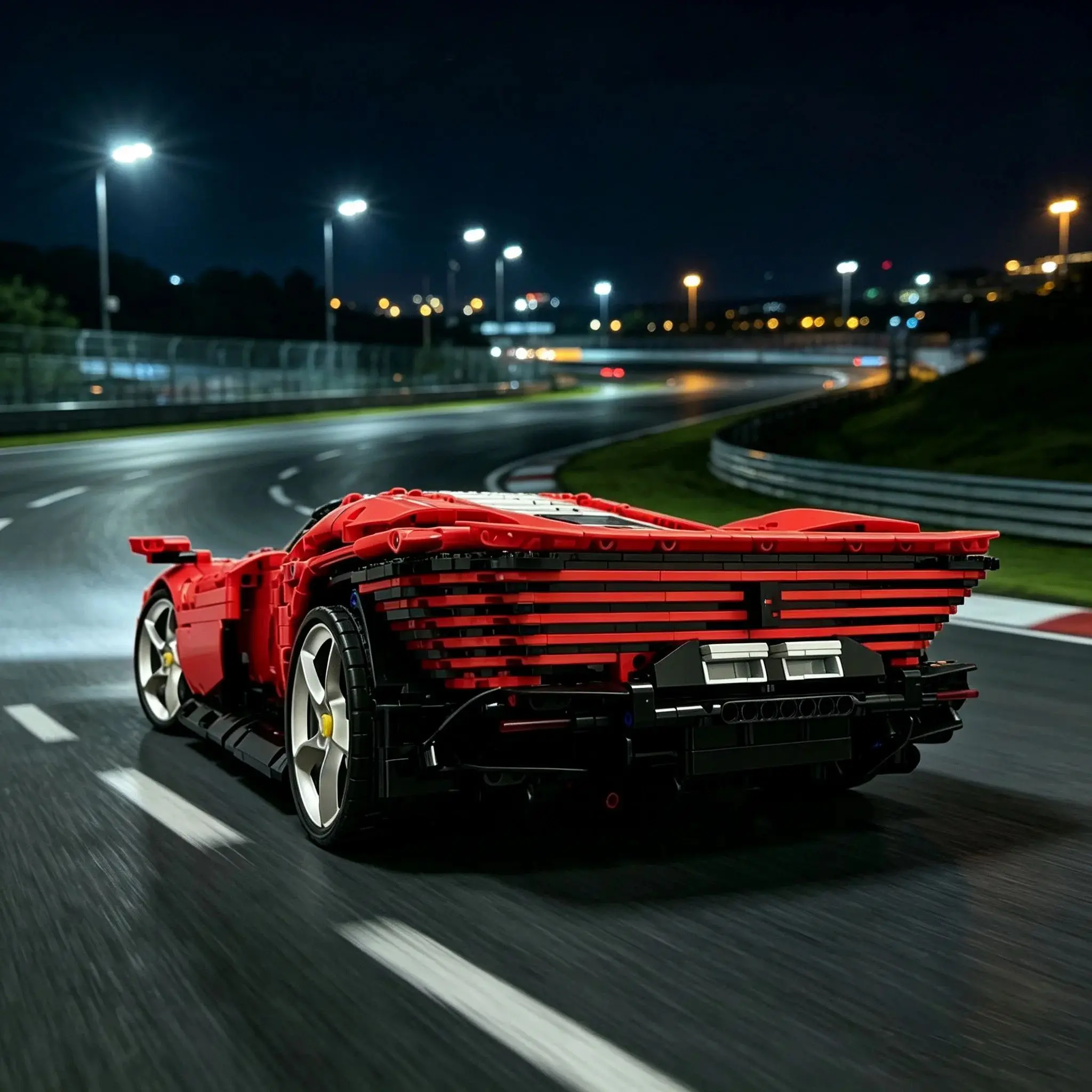 NEW 2026 3778PCS Mechanical 1:8 Red SP3 Supercar Building Blocks Set, Birthday & Holiday Gift