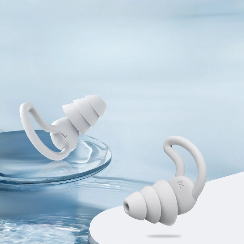 Soft Silicone Sleeping Ear Plugs Sound Insulation Ear Protection Anti-Noise Plug Sleep Noise Reduction Swim Waterproof Earplugs