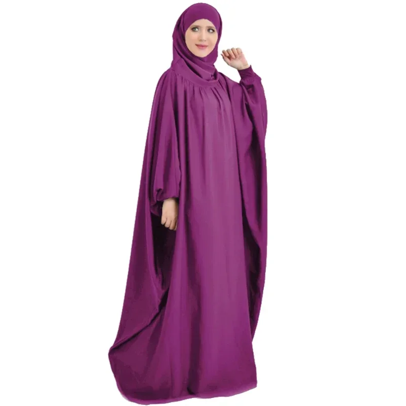 

Ramadan Eid Muslim Women Long Khimar Full Cover Hooded Abaya Maxi Dress Islamic Ropa Prayer Garment Robe Kaftan Djellaba