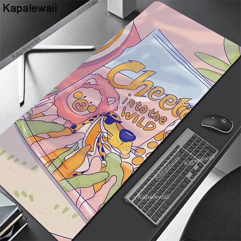 

2026 Mouse Pad Computer Laptop Pink Cute KawaiiMousepads Anime Keyboard Mouse Mat Mousepad Keyboards Gamers Decoracion Desk Mat