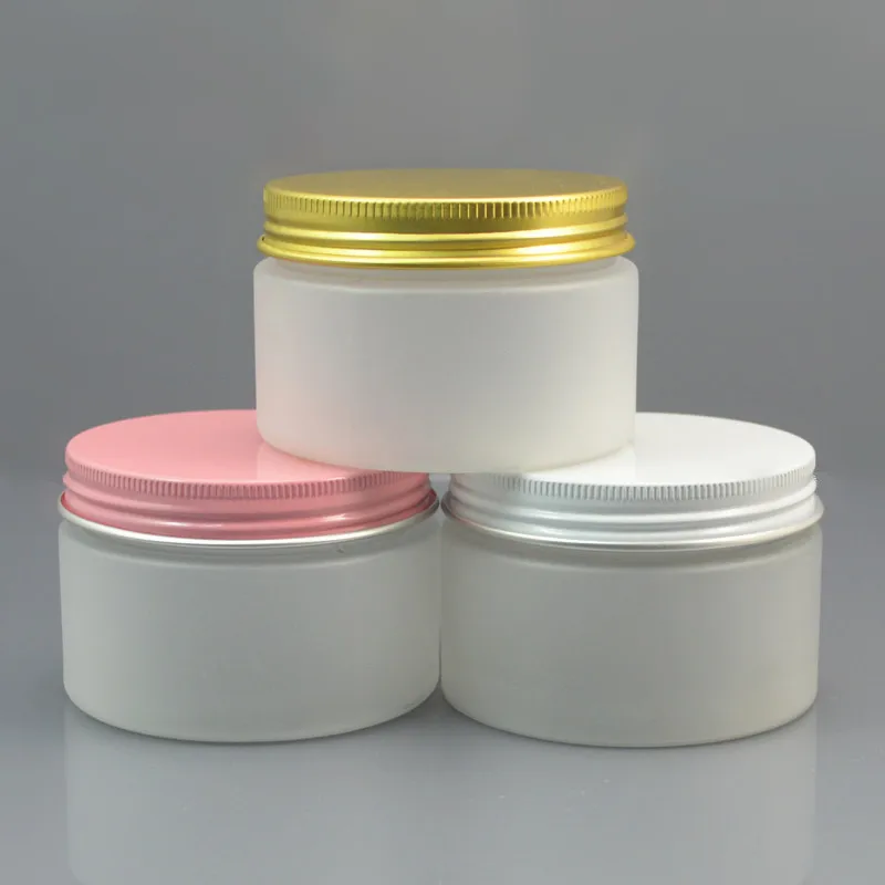 120/150grams brown PET Jar pot black white clear lid cream mask gel essence gel mlisturizer emulsion wax skin care  packing