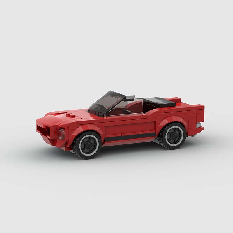 Racing Vehicle Building Block Set Compatible with Lego Small Particles MOC Model Assembly Toy for Kids Foreign Trade Wholesale