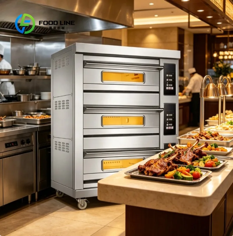Commercial Oven Stainless Steel Electric Baking Oven for Bakery Pizza Bread Cake Restaurant Kitchen Equipment Machine