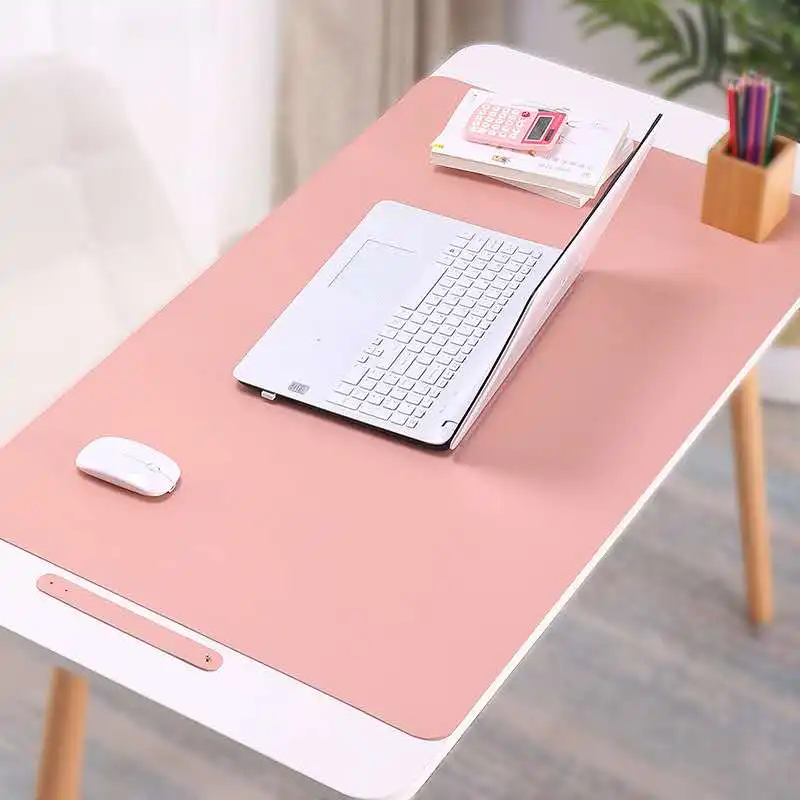 Large Desk Mat Pad Blotter Protector PU Leather Desk Mat Laptop Keyboard Mouse Pad with Comfortable Writing for Office Home