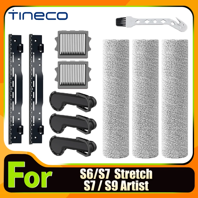 Accessories For Tineco FLOOR ONE S7/S9 Artist Pro/Steam S6/S7 Stretch Brush Roller And HEPA Filter Replacement Parts