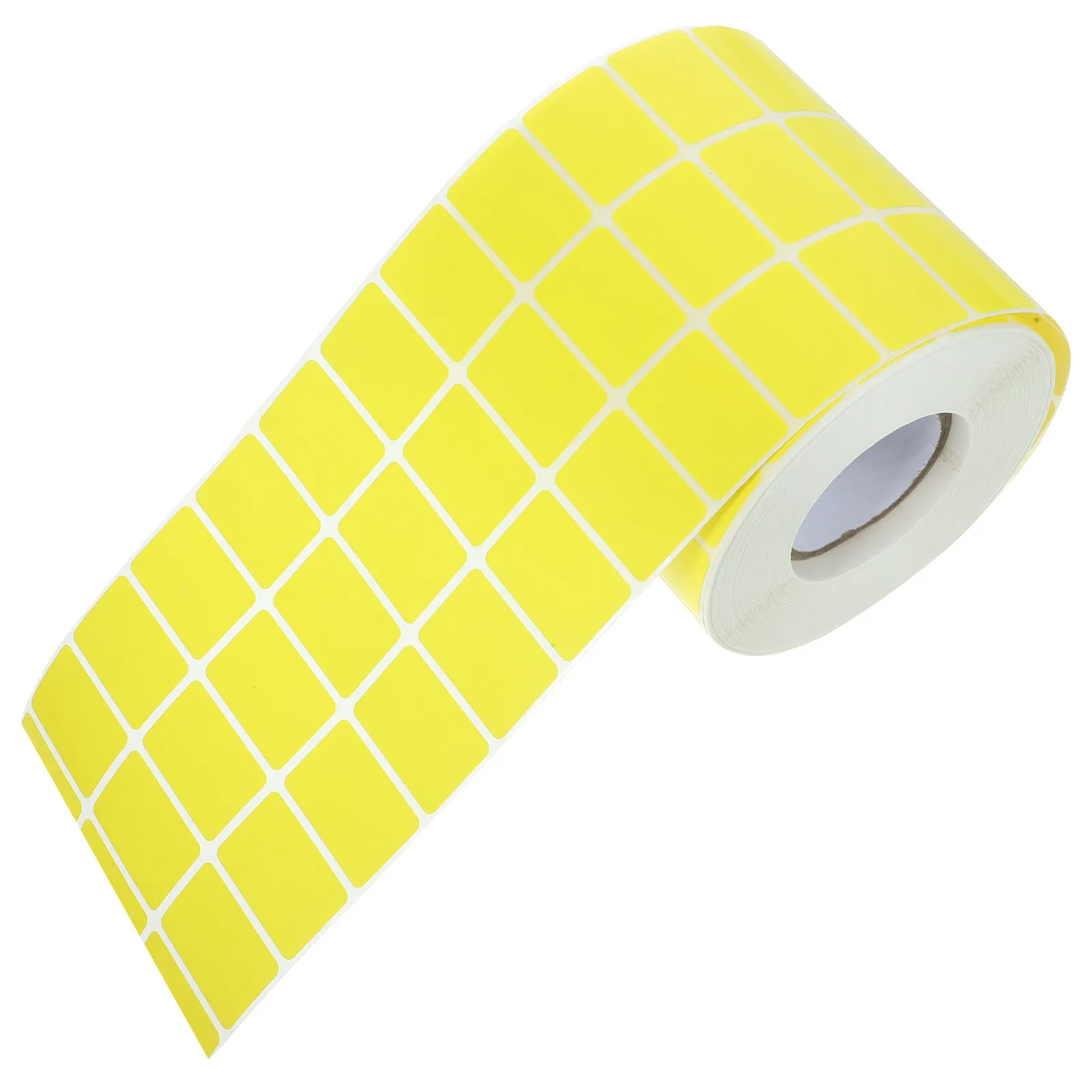 

1 Roll Blank Colored Labels Self Adhesive Label Stickers for Shipping Address Packaging Organizing Rectangular Thermal Label