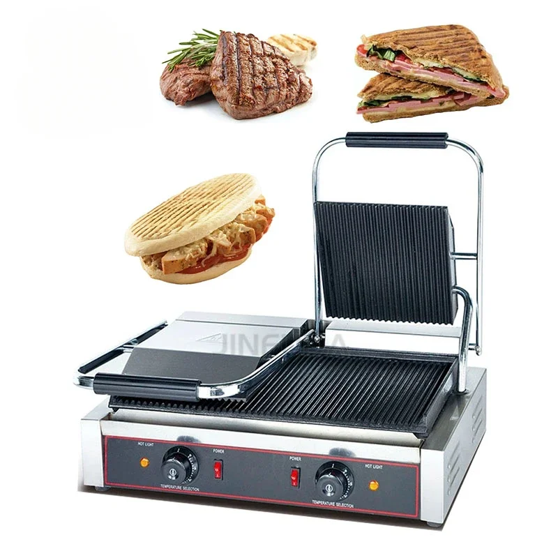 Multifunction Commercial Stainless Steel Electric Portable Sandwich Press Panini Grill