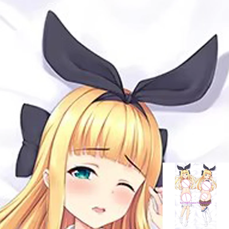 Dakimakura أنيمي وسادة غطاء أليس مونونوبي الجوانب طباعة 2Way وسادة الفراش الهدايا