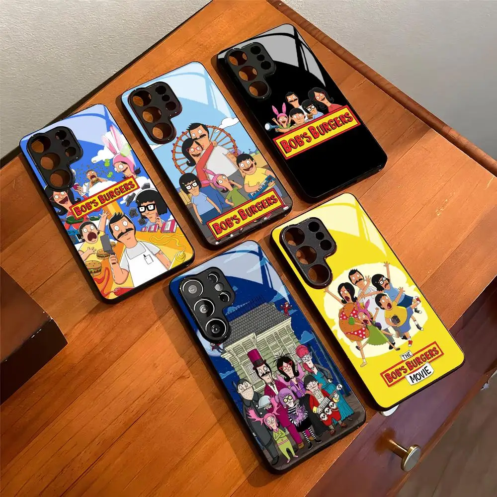 B- Bobs B- Burgers Phone Case for Samsung Galaxy S26 S25 Edge S24 S23 S22 S21 S20 FE plus Ultra Glass Cover