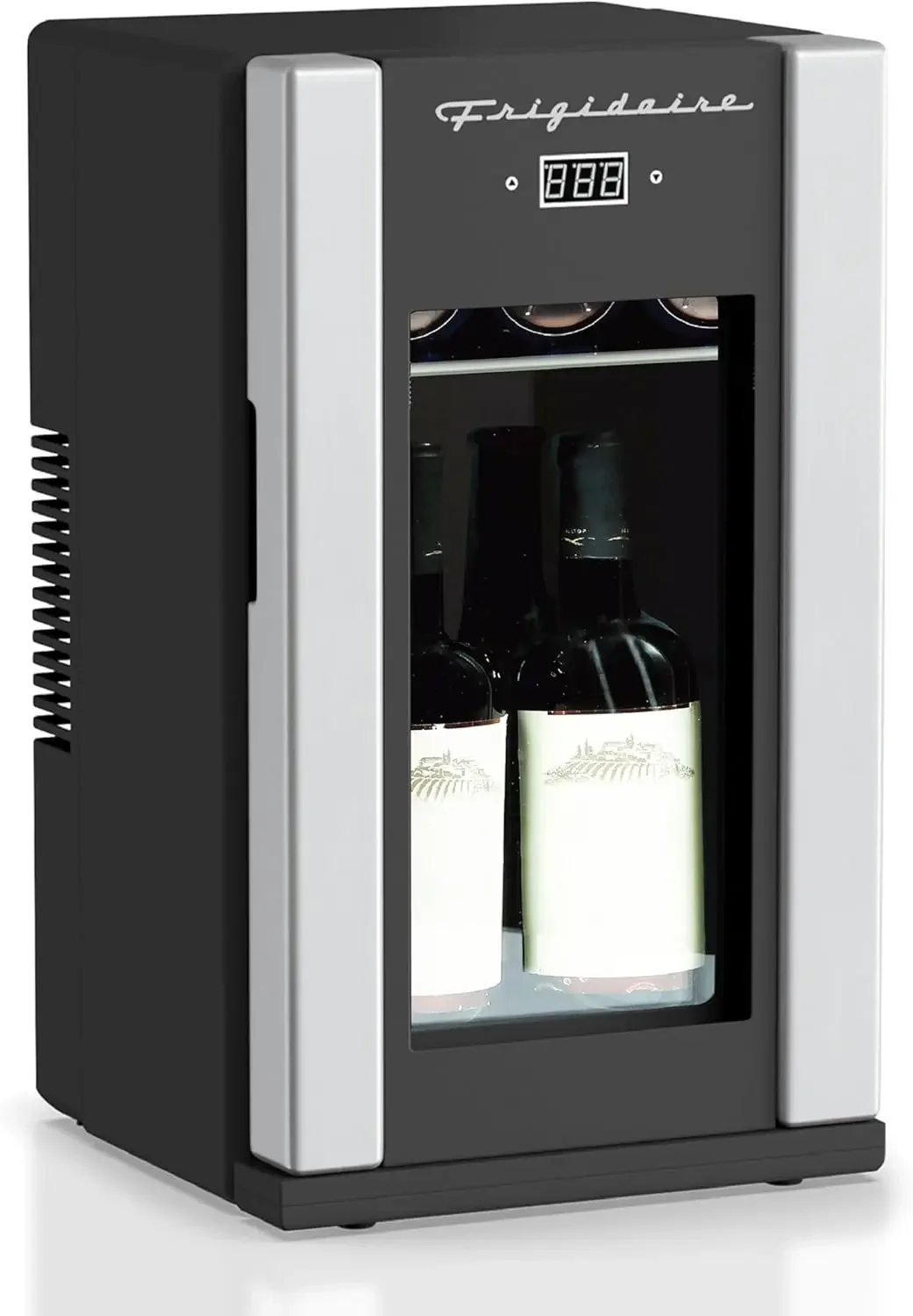 

NO.① EFMIS567_AMZ 18 Can OR 4 Wine Bottle Retro Beverage Fridge, Temperature Control, Thermoelectric, FreonFree, Stainless