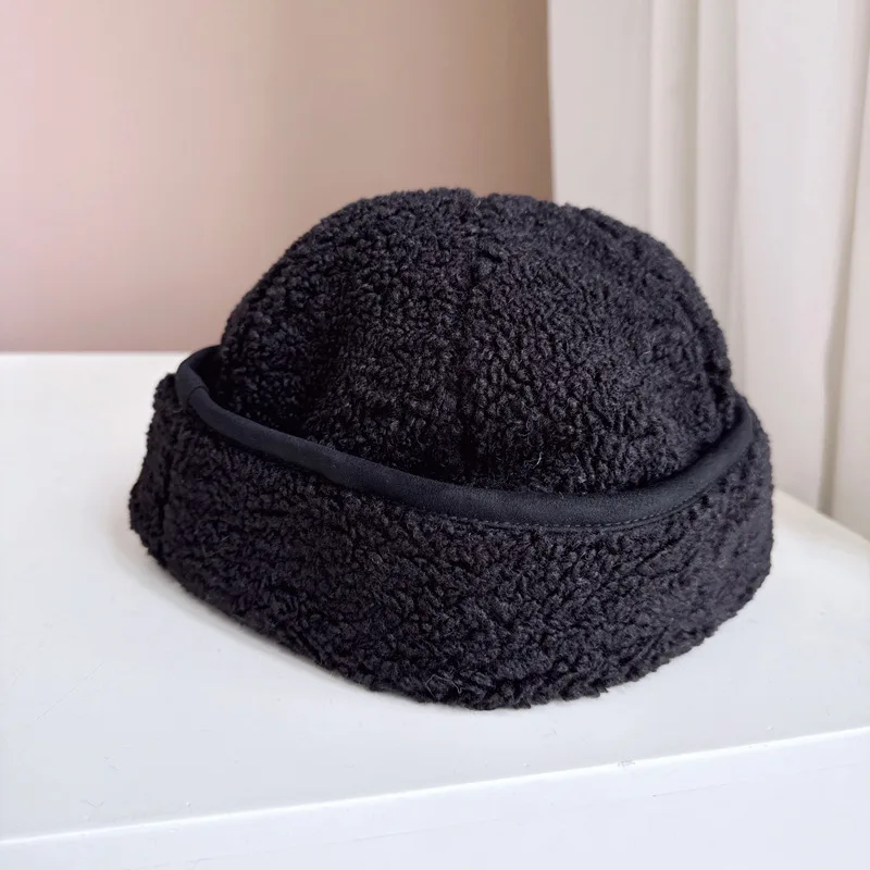 

Melon Cap Children Male And Female Couples Autumn And Winter With Velvet Warm Landlord Hat Baotou Hat Tide KJ20241067