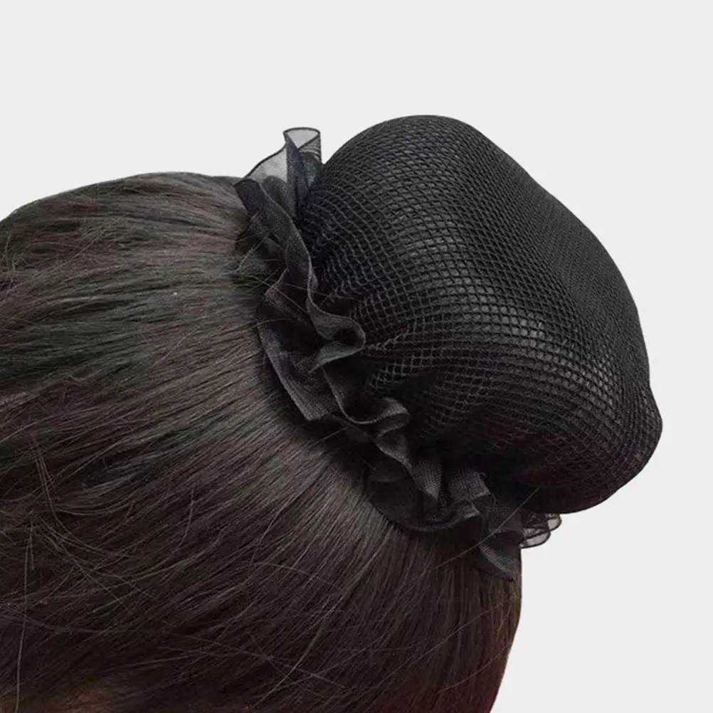 

20Pcs Hair Nets for Buns Elastic Mesh Bun Covers Stretchable Lightweight Breathable Ideal for Ballet Dancers Nurses Chefs Black