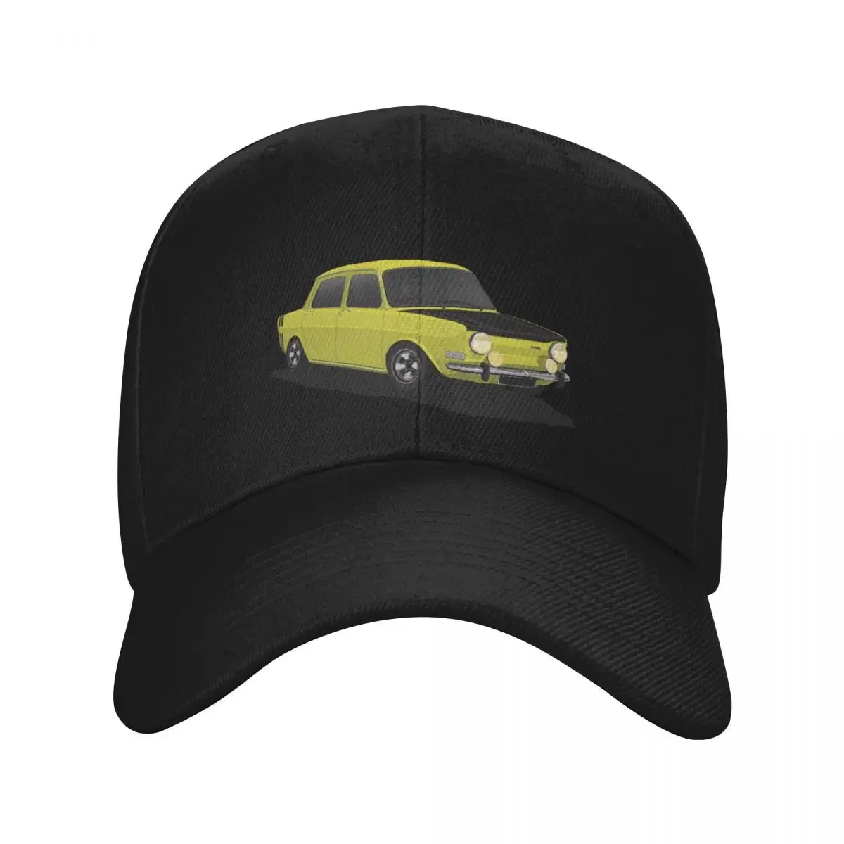 

Simca 1000 Rallye yellow Baseball Cap Christmas Hat Unique hats Elegant Women's Hats Men's