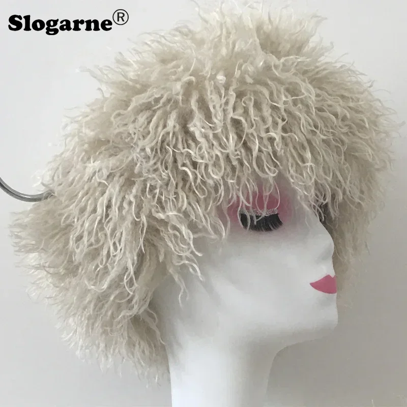 Women Winter Headbands Faux Fur Hat Girls New Outdoor Warm Beanies Hat Cold-proof Snow Ski Cap Faux Wool Hairband Furry Headwear