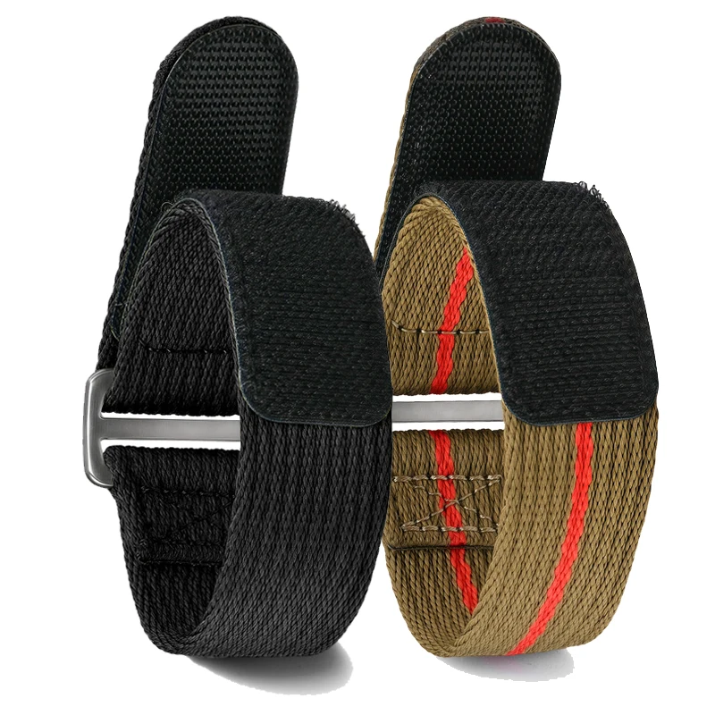 Bracelet en Nylon 20mm 22mm pour Seiko pour Tudor, bracelet de montre à fermeture auto-agrippante, bracelet de poignet militaire étanche pour hommes pour Omega