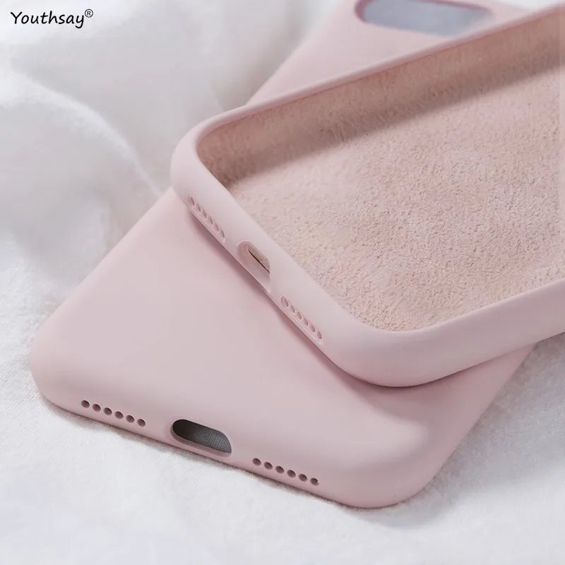 For Apple iPhone 16e Case iPhone 16e SE4 SE 8 7 5 Cover Fundas Shell Original Liquid Silicone Soft TPU Back Bumper iPhone 16e