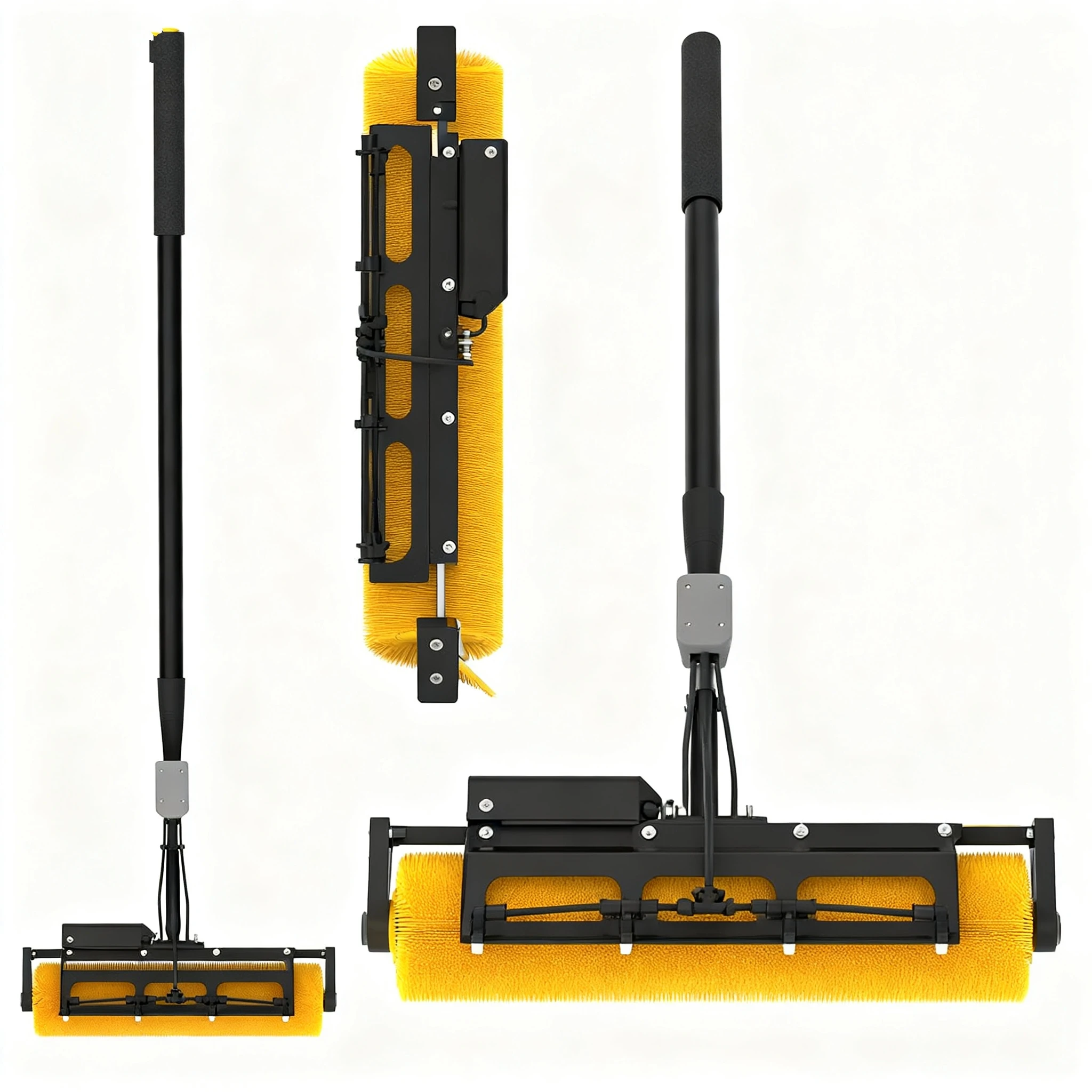 Factory Direct WSE-G04 Water Spraying System For Solar Panel Cleaning Electric Roller Brush Washer Equipment