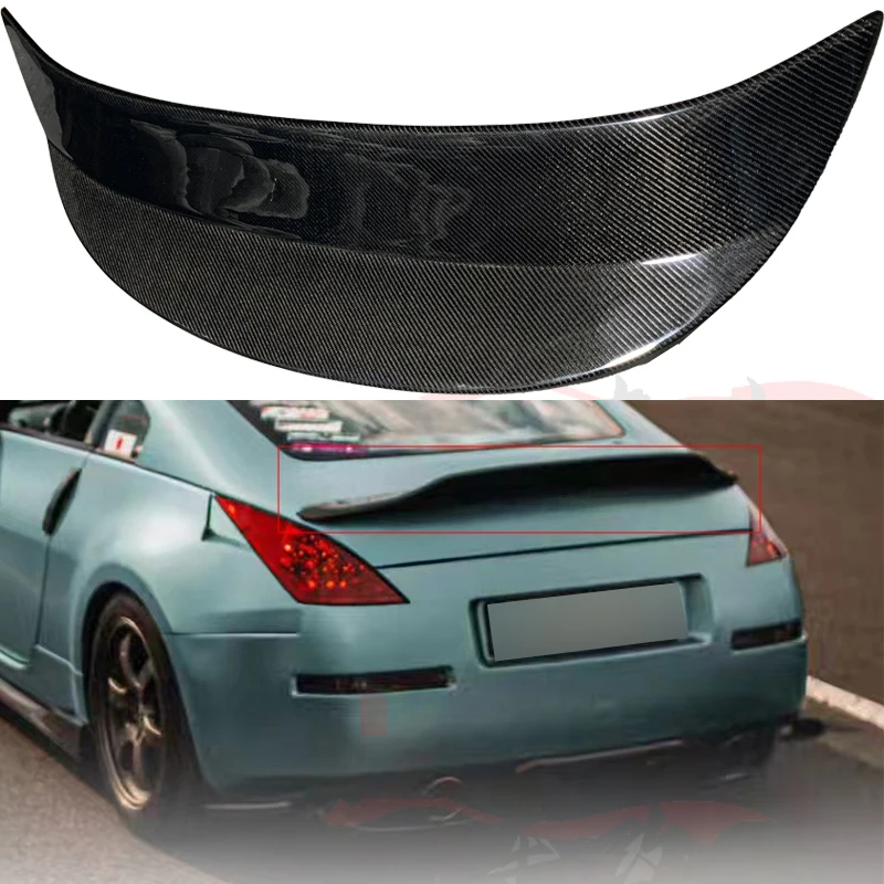 

For the 2003-2008 Nissan 350Z AJT3 Z33 modified Rocket Rabbit model high-quality carbon fiber rear spoiler