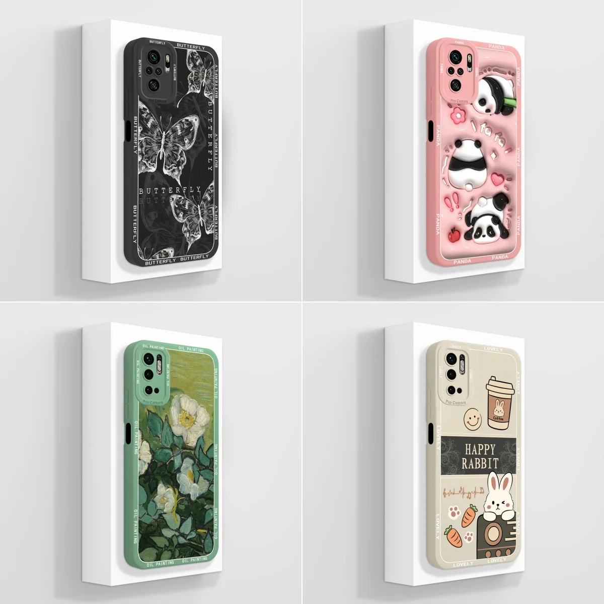 For Xiaomi Redmi Note 10S 10T 11SE Coque Panda Floral Funda Soft Silicone Protective Cover For Note10T Redmi11SE 10S Phone Case