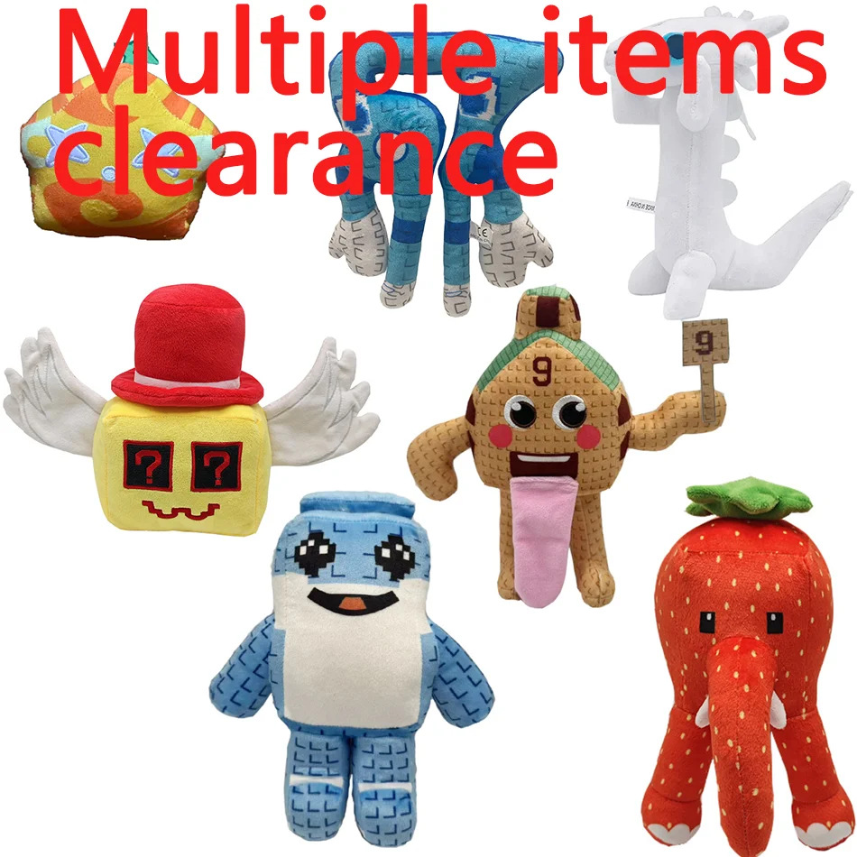 Clearance Sale Plush Toy Kawaii Cartoon Stuffed Animal Doll Companion Toys Room Decor Children Gift