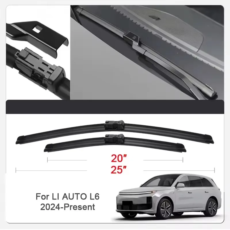 2PCS Car Wiper Blades for LI AUTO LIXIANG L6,L7,L8,L9,ONE Front Windscreen Windshield Double Rubber Car Accessories ﻿