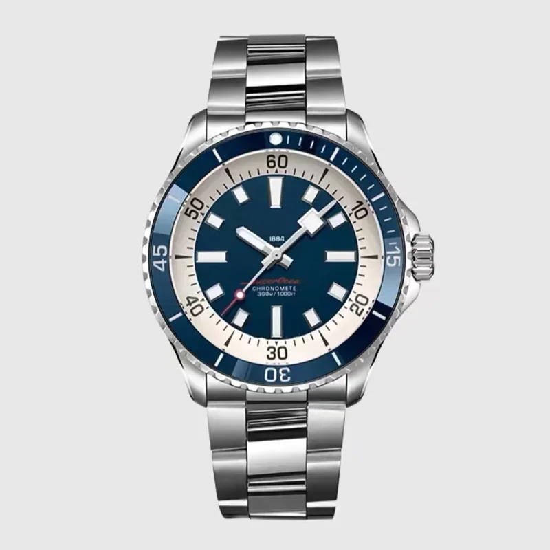Automatic Mechanical Calendar Unisex Watch Stainless Steel Fully Functional Super Ocean Series