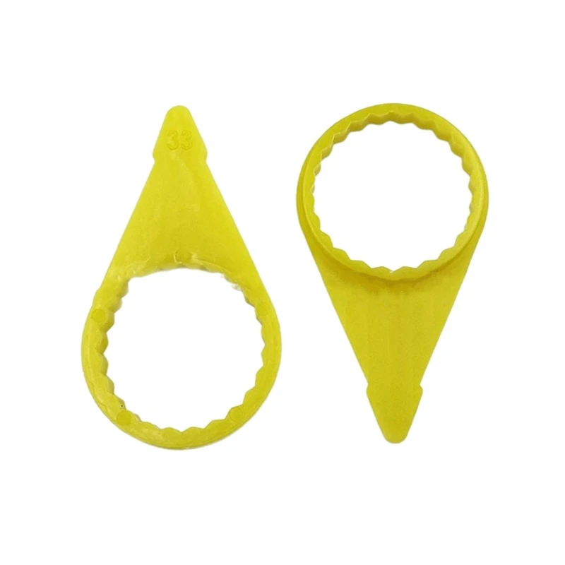 200Pcs Checkpoint Loose Wheel Lugs Nut Indicator for 32mm 33mm Nut HighsVisibility Yellow Wheel Check Indicator