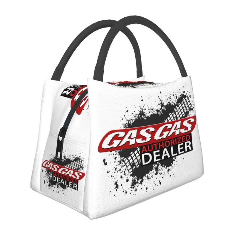 

Gasgas Motorcycle Mountain Bike Insulated Lunch Bag for School Office Waterproof Thermal Cooler Bento Box Women