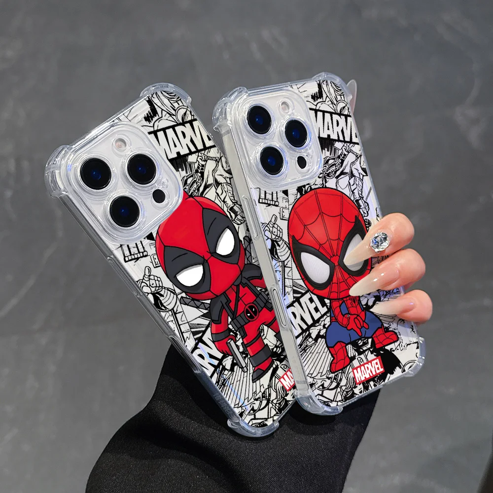 Etui na telefon Anime Spider Men Marvels do Samsung A12 A14 A15 A22 A23 A24 A25 A32 A34 A35 A52 A53 A54 A55 5G Transparent Cover