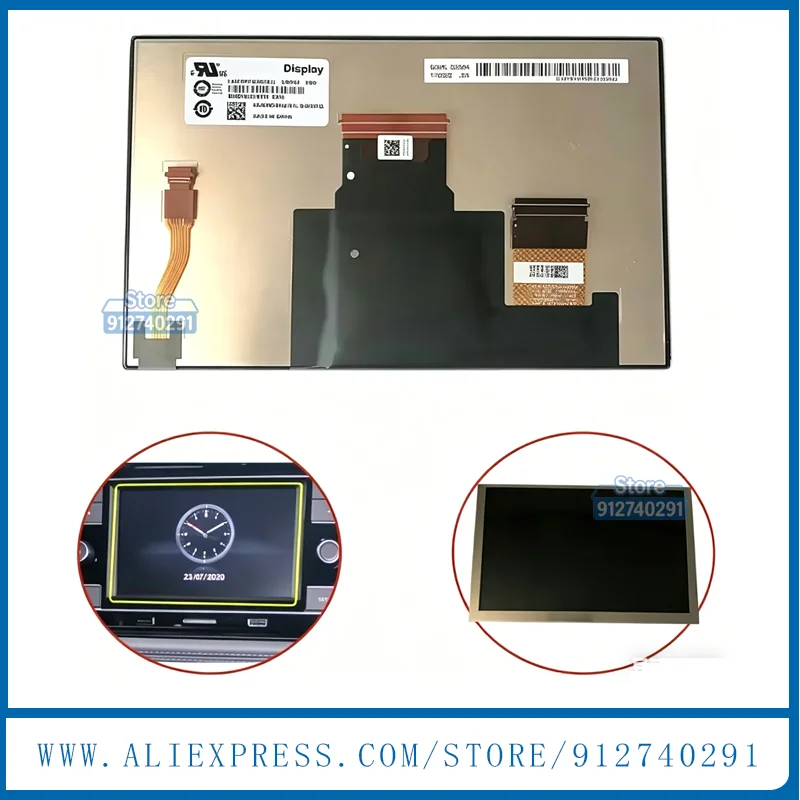 

LA065WV3-SD01 LA065WV3(SD)(01) Оригинальный 6,5-дюймовый ЖК-дисплей LA065WV3 SD01 для VW Jetta Passat Golf Tiguan 17A035868 Автомобильная GPS-навигация