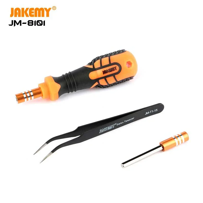 Imagem -02 - Jakemy Alta Precisão Chave de Fenda Grupo Jm8101 33 em Telefone Tablet Laptop Tela Lcd Placa-mãe Desmontagem Parafuso Driver