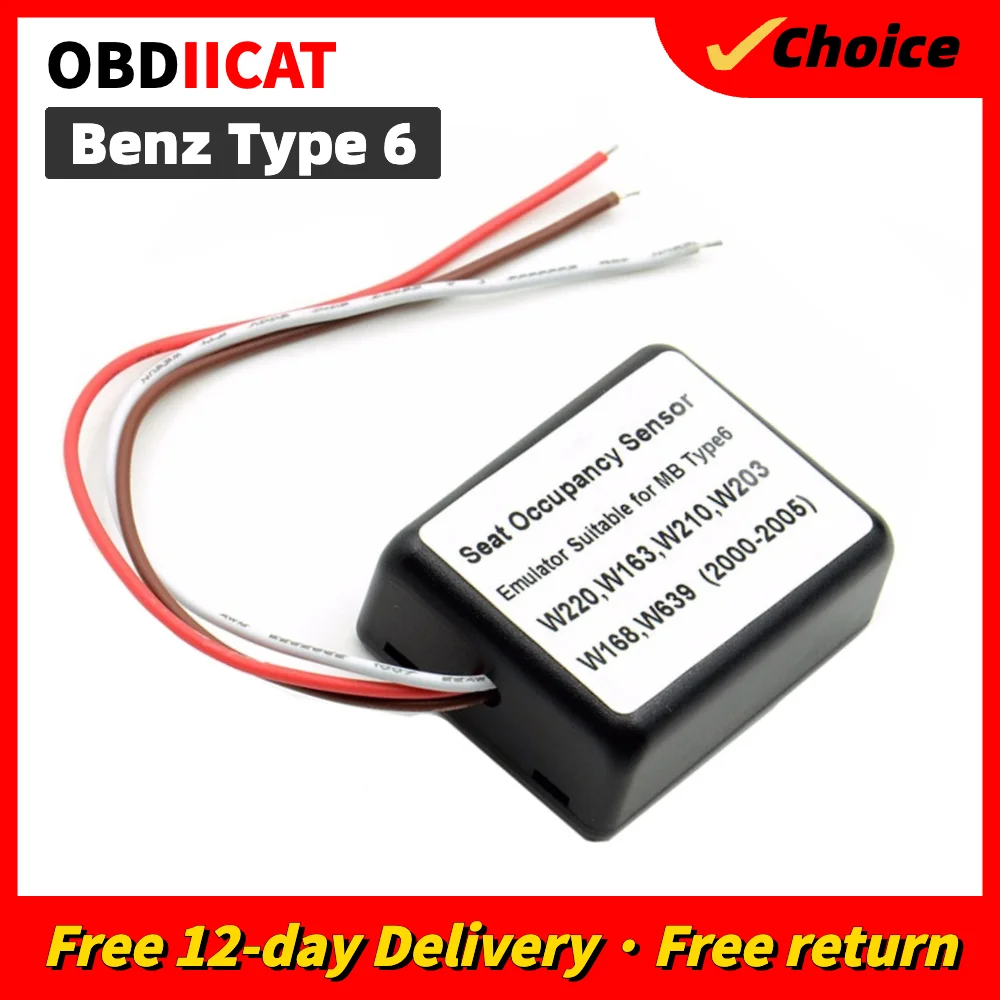 New Seat Occupation Sensor Emulator Suitable for MB Type 6 SRS for mercedes / b-en-z W220 W163 W210 W203 W168 W639 2000-2005