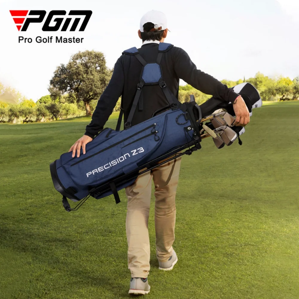 PGM Golf Bag,Large Capacity Club Stand Bag (Can Storage A Set Golf Club),Golf Accessories,Nylon Waterproof,Lightweight Portable