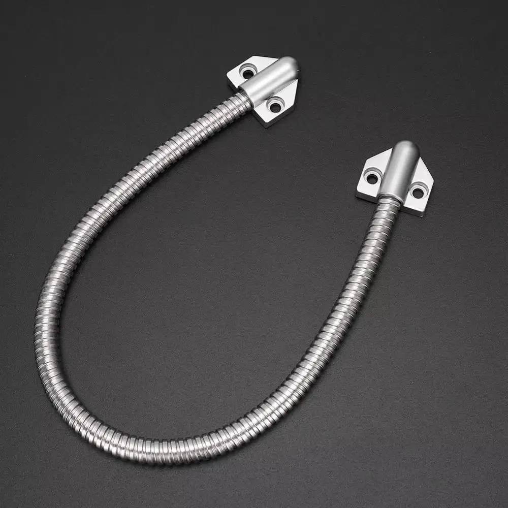 Stainless Steel Access Control Cable Zinc Alloy Head Anti-pinch Armored Cable Metal Head Flexible Wire Protector